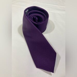 CALVIN KLEIN Mens Extremely Thin Neck Tie Purple 58”